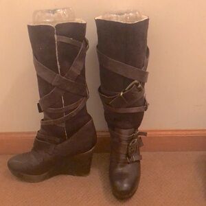 Paola Ferri Boots Nordstrom Buckle Wedge Platform